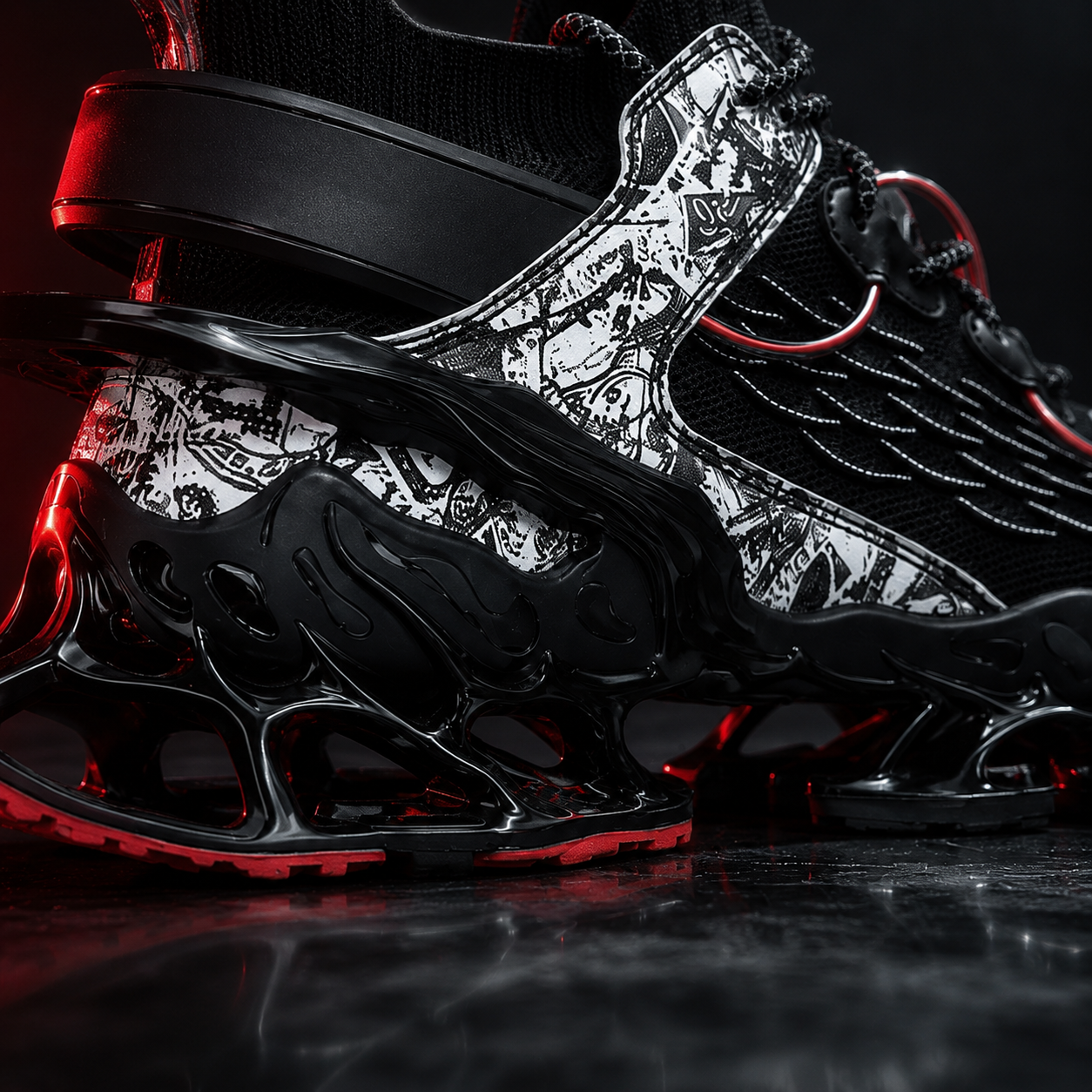 StepVoid™ — RiftRunner Obsidian Red