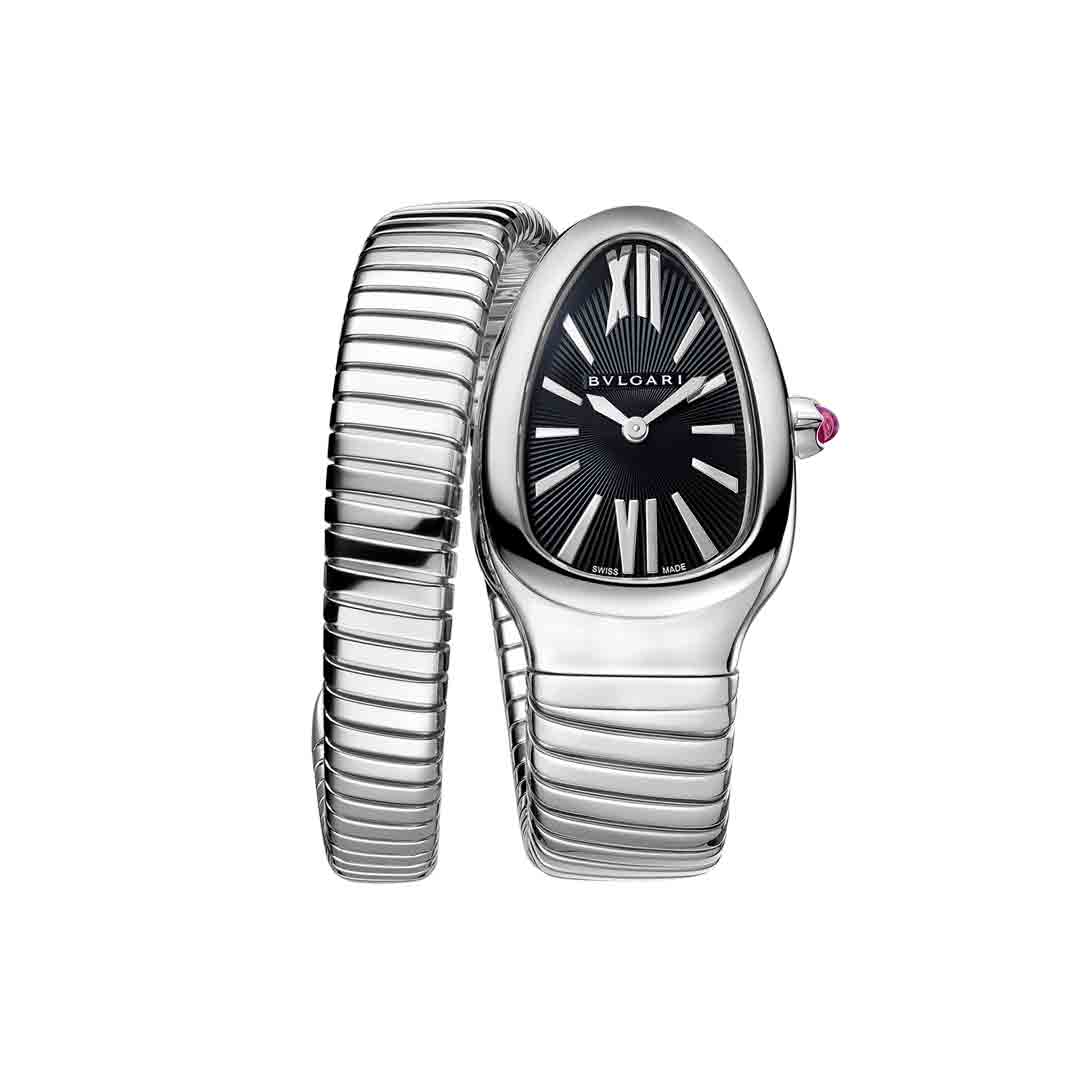 BVLGAR Serpenti Silver Black – Diamond Set
