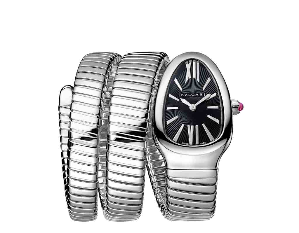 BVLGAR Serpenti Silver Black – Diamond Set